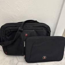 SwissGear by Wenger Laptop Case Set 13–17” Padded Travel Sleeve & Small Tech Bag