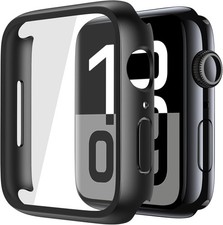 Misxi 2 Pack Tempered Glass Case 46mm for Series 10, Transparent 2-Pack 