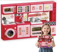 Mini Kitchen Doll House Play Set for Kids – Realistic Cooking Toy Creative Fun