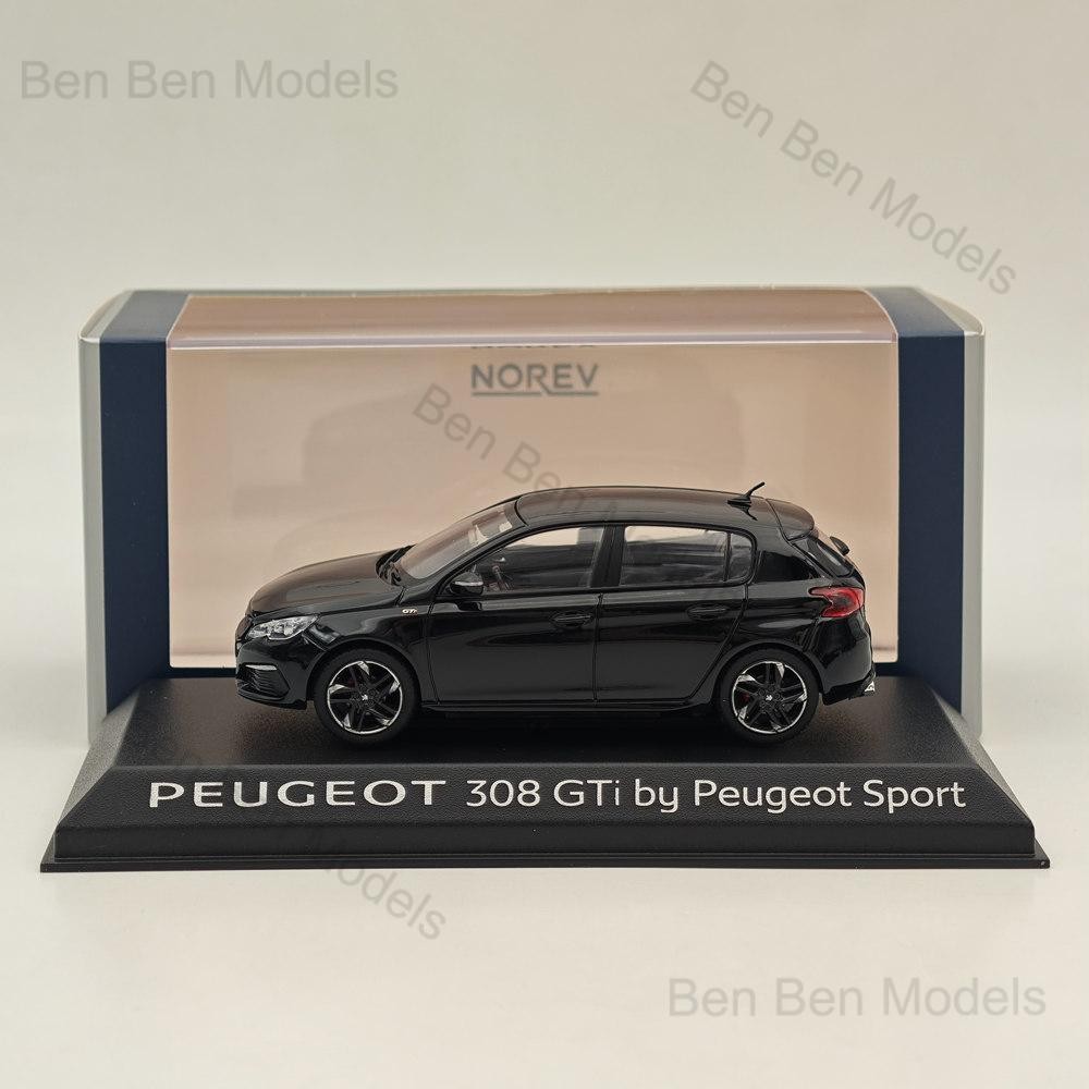 NOREV PEUGEOT プジョー　308 牙顔　ミニカー　1/43 P5 Norev 1/43 308 GTi SPORT VERSIO BLACK Diecast Model Car Collection