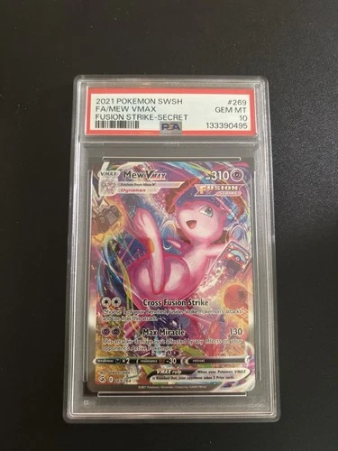 PSA 10 GEM MT - Mew VMAX - 269/264 - SwSh: Fusion Strike Pokemon 2021
