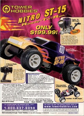 Tower Hobbies Nitro S-15 Print Ad Ephemera Wall Art Decor RTR