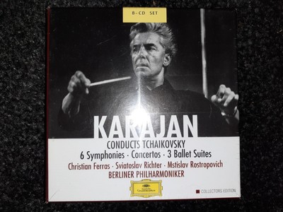 NEU Tschaikowsky Symphonien Ballett Suiten Konzerte Karajan DG Violine Klavier 8 CDs
