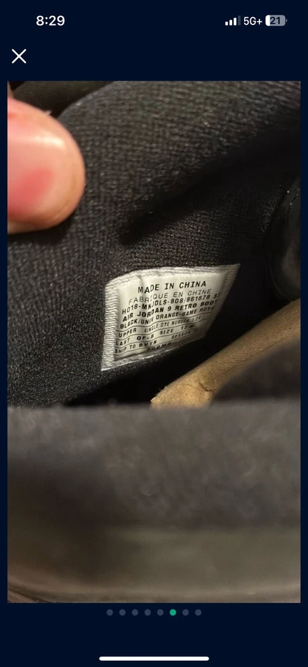 Bota retrô tamanho 12 - Jordan 9 PE University of Florida - Imagem 3 de 4