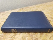 Oxford KJV Reference Bible Navy Blue Morocco Leather Lined UNUSED READ L@@K🌟