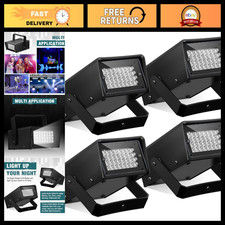 4 Pack LED Strobe Party Lights - Bright Outdoor Lighting, 32 LEDs, Small Size