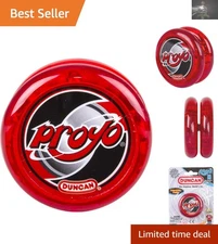 ProYo Looper Beginner Yo-Yo with Wooden Axle, Durable Red Plastic Design