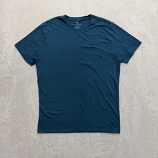 Mack Weldon Shirt Mens Large Blue Supima Cotton Blend Crew Neck Casual Tee