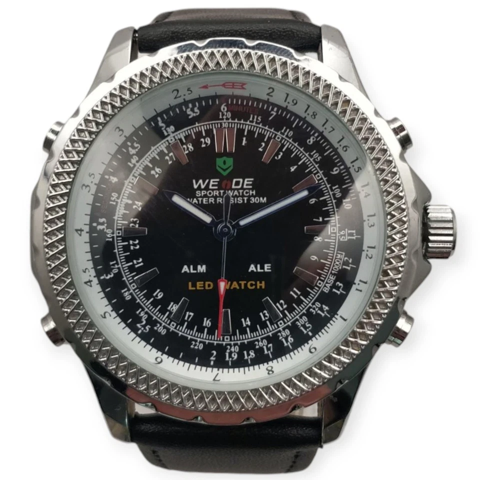 Weide Led 47mm 2010s Quartz Double Affichage LEBROCANTHEURE MONTRE VINTAGE WATCH - Photo 4/4