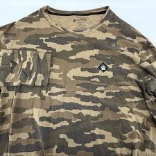 Alaskan Hardgear by Duluth Trading Co Mens 2XL Brn Camo Long Sleeve T-Shirt Logo