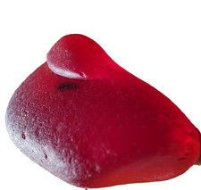 Red/Orange Genuine Sea Glass Fire Rare large size 15 -16 Gr Real Beach Found