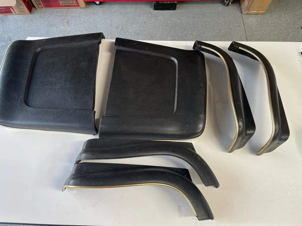 Juego de respaldos de asiento negros 68-72 Chevelle Nova GTO Skylark Cutlass 442 OEM Foto 2 de 4