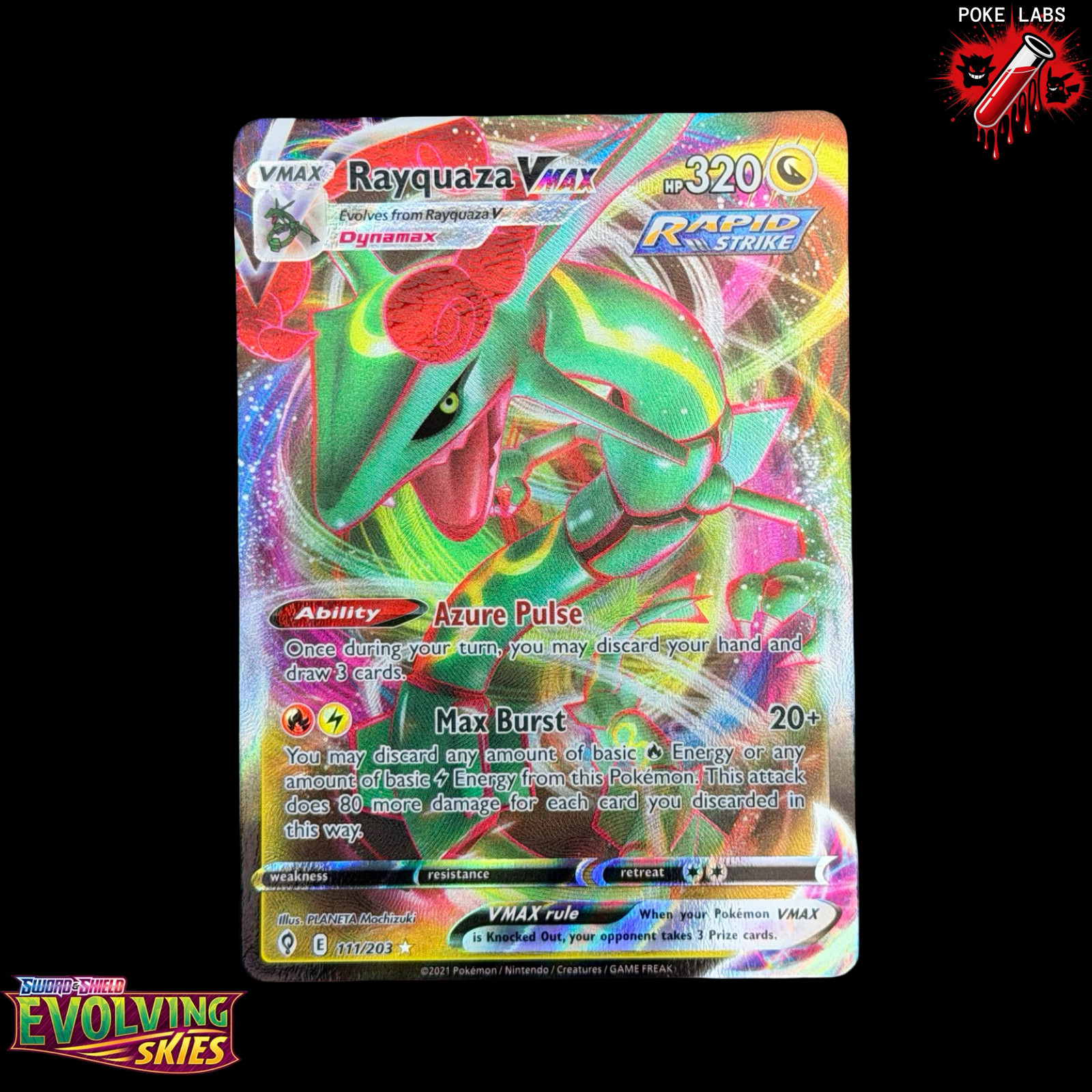 Rayquaza VMAX 2021 Sword & Shield: Evolving Skies #111/203 Holo Price Guide - Sports Card Investor Rayquaza VMAX 2021 Sword & Shield: Evolving Skies #111/203 Holo Price Guide - Sports Card Investor