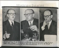 1958 Press Photo Guy Mollet French Socialist Leader - DFPC29827