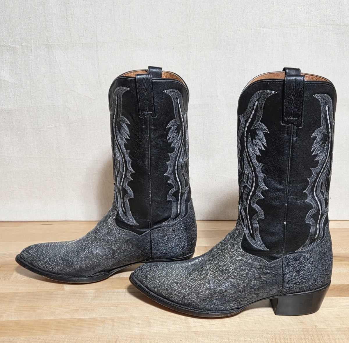 Dan Post Light Grey Antelope Cowboy Boots in Men\'s Size 11D Dan Post Gray Boots for Men for sale | eBay main image 3
