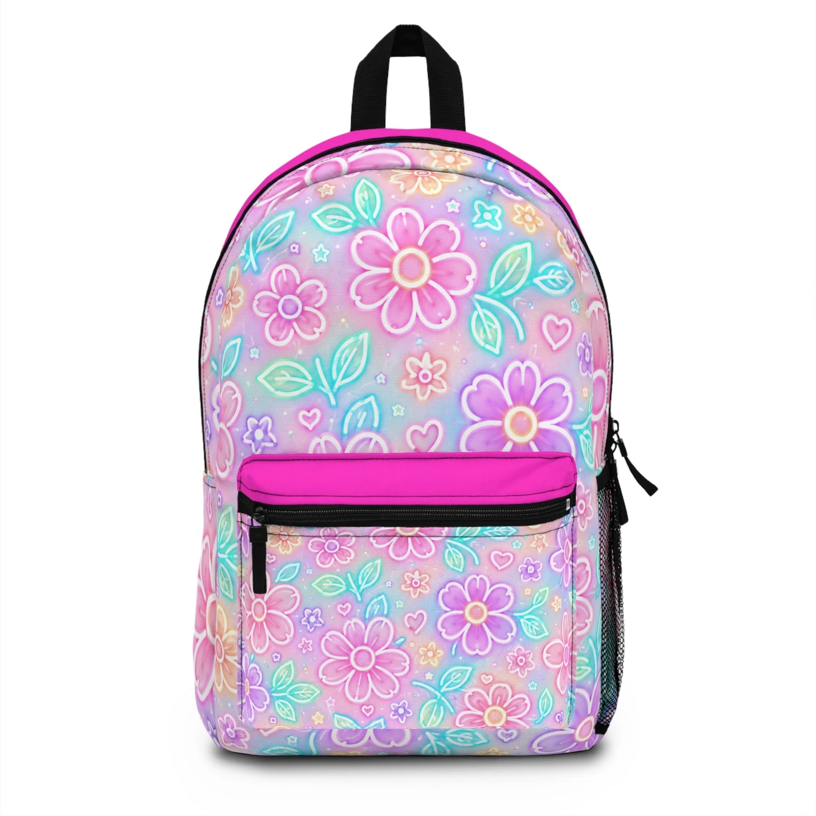 Floral Pattern Backpack, School Bag