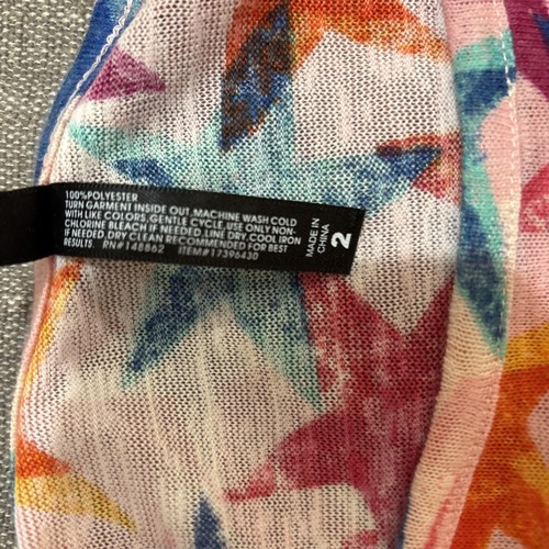 NWT Torrid Sleep Pajama Top Pink Multicolor Stars Off Shoulder Lightweight SZ 2X - Picture 4 of 6