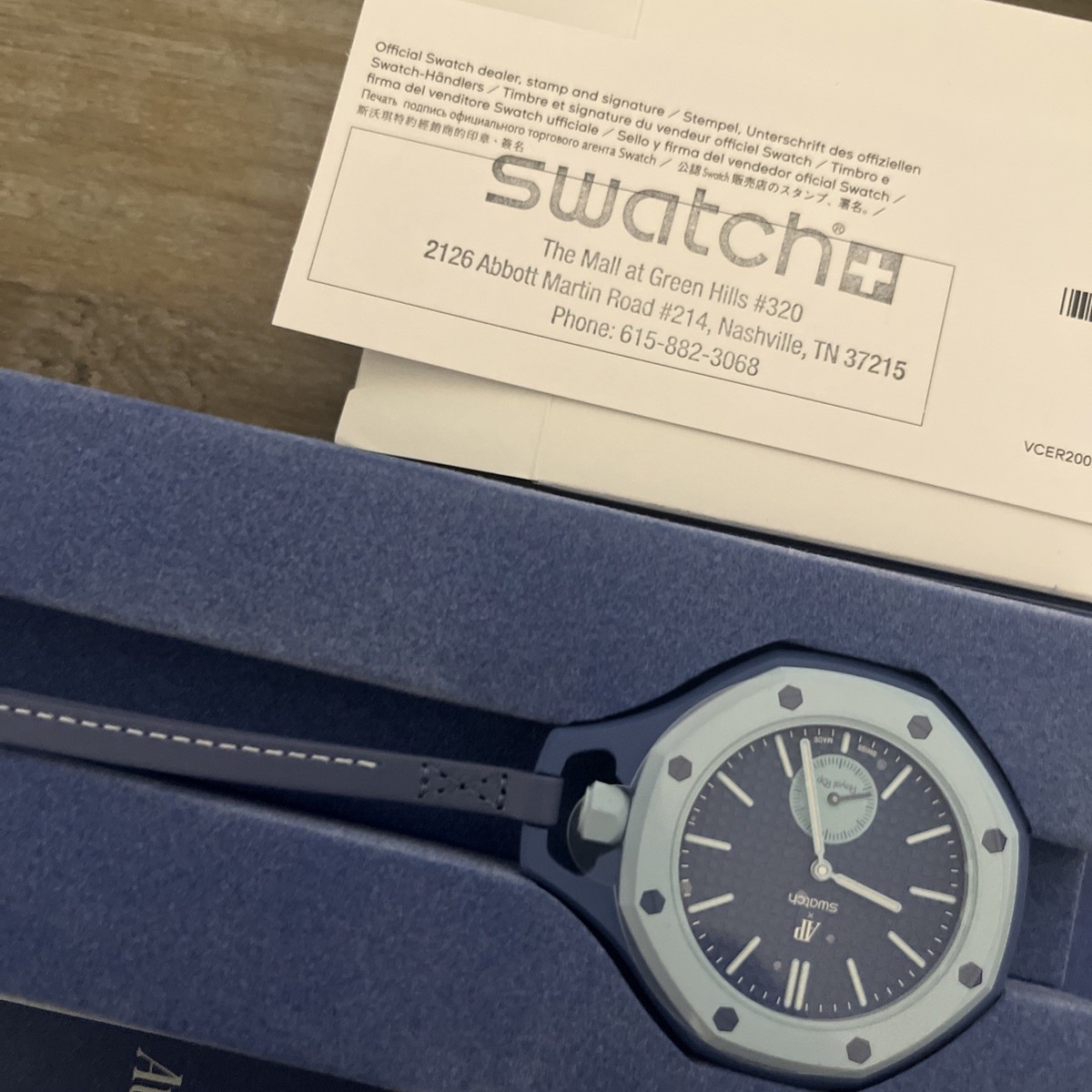 Swatch x AP Audemars Piguet Royal Pop LAN BA With Certificate IN HAND View 4