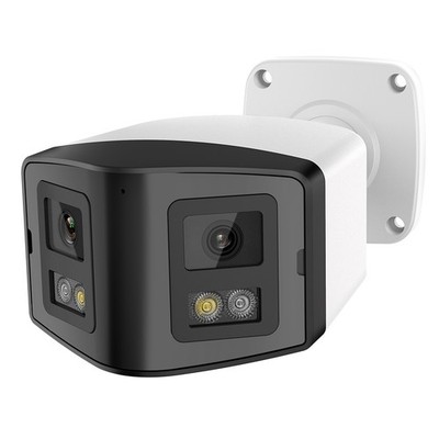 Vikylin 4MP Wired Dual Lens IP Camera Security Full Color+IR Motion Detection