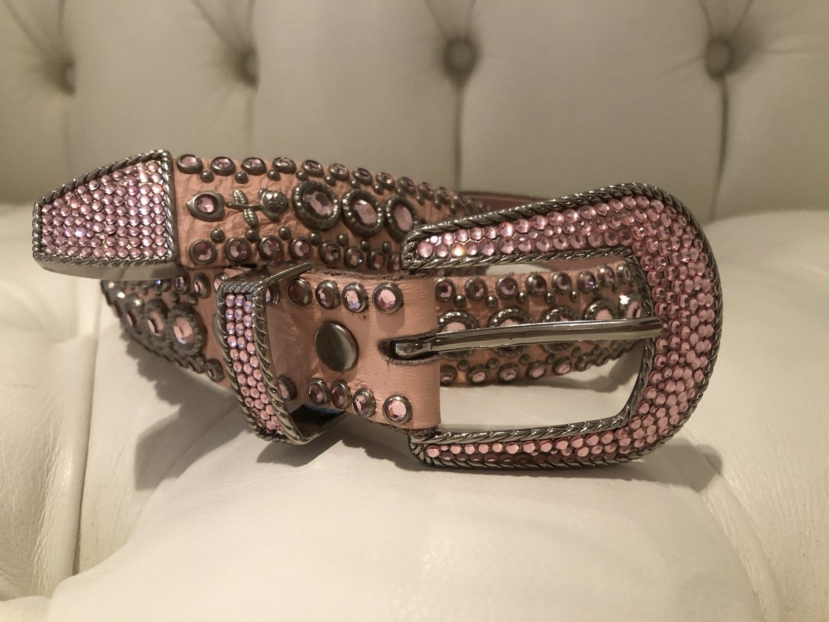 KIPPYS Swarovski Crystal Studded Western Leather NEW - Size 