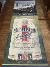 2001 Michelob Light PGA Senior PGA LPGA Viynl Offical Beer Street Banner 60”X22”