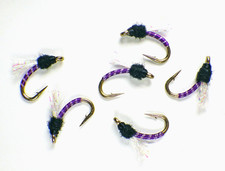 Top Secret Midge Purple Nymphs - Premium Trout Fly Fishing Flies