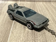 Custom Limited Edition hot wheels back to the future Time Machine Keychain New