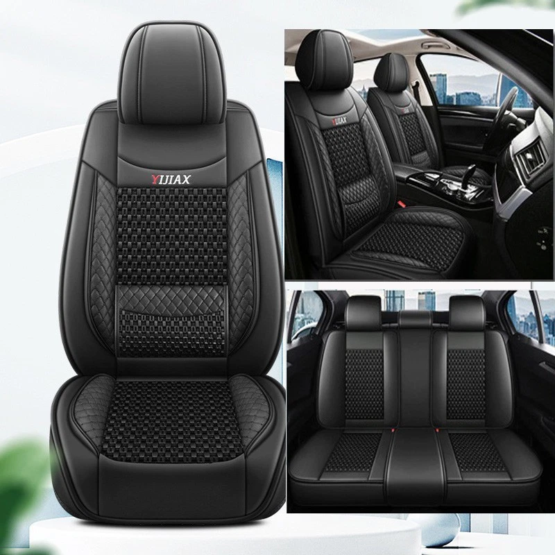 For Peugeot 5008 508 4008 408 5-Seat full Set PU Leather Ice thread Seat Cover - Image 2 of 4