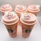 Starbucks Japan Sakura 2026 Reusable Cup with Bearista Stopper 5 pieces set