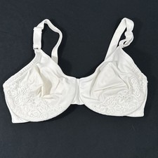 Olga Gentle Lift Bra 38DD White Style 5001 Lace Lift Support Underwire Comfort