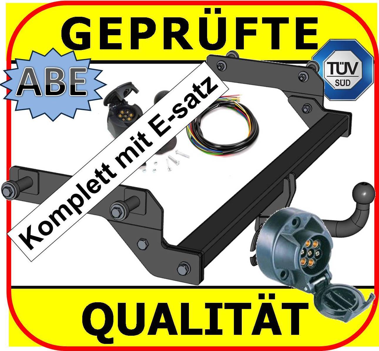 Ahk ES7 FüR Dacia Duster 2010-13 AnhäNgerkupplung AnhäNgezugvorrichtung Komplett-image