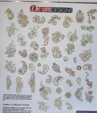 OESD Crafter's Collection #853 Fantastic flora Collection Embroidery Flowers