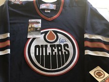 Grant Fuhr Signed Jersey JSA COA HOF Edmonton Oilers Blues Kings Stanley Cup