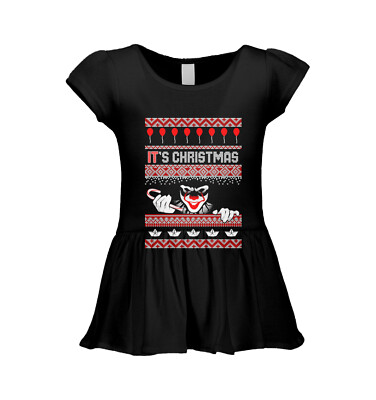 It's Christmas - Movie Buff Halloween XMAS Pattern Infant/Toddler Dress