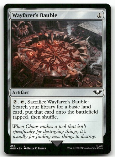 Wayfarer's Bauble #261 MTG Warhammer quasi nuovo X1