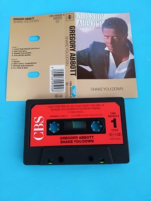 GREGORY ABBOTT ''SHAKE YOU DOWN'' MC K7 TAPE 1986 CBS 4609504 HOLLAND NEU
