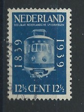 Pays-Bas N°326 Obl (FU) 1939 - Centenaire des chemins de fer (ter)