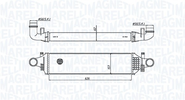 MAGNETI MARELLI 351319205420 Intercooler, charger for MERCEDES-BENZ
