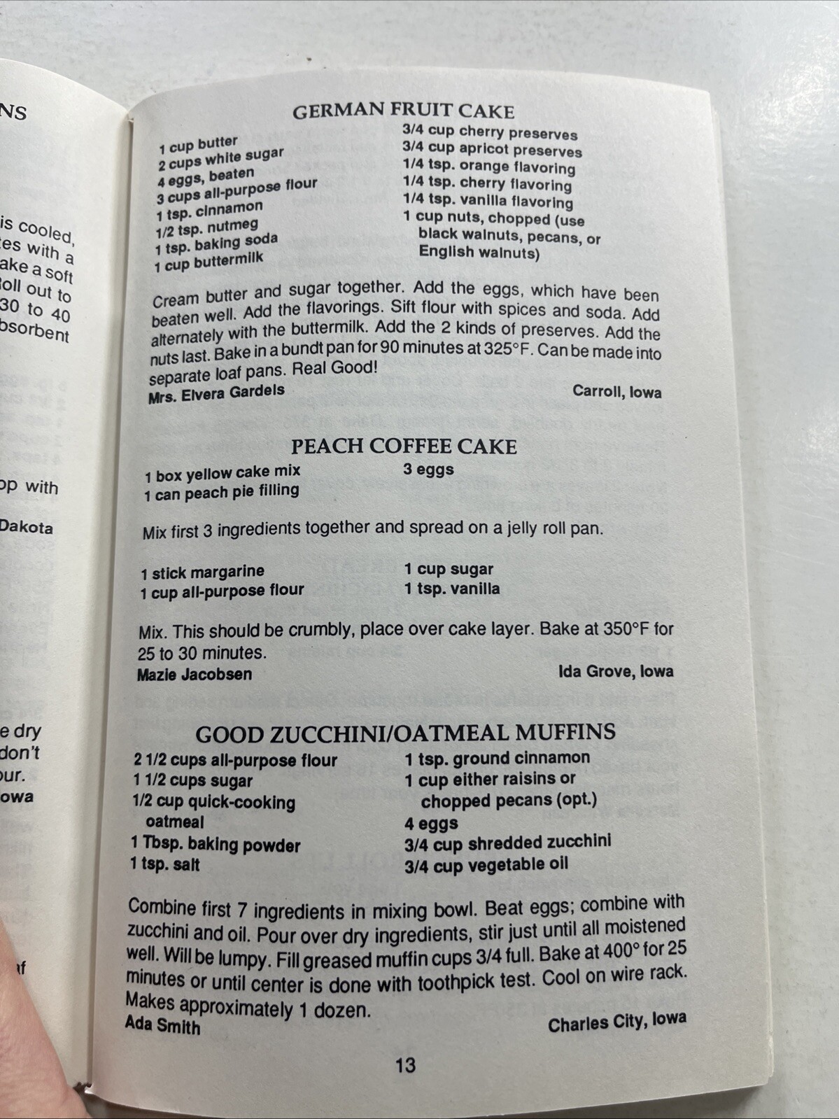 Iowa Holiday Cookbook Christmas ethnic Dutch Letters St. Nicholas cookie Vintage