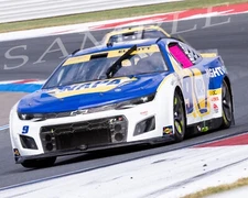 CHASE ELLIOTT #9 NAPA CHEVY CAR RACING ON TRACK 8X10 GLOSSY PHOTO #B5E