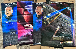 1990's Vintage Lot of 4 Star Trek Movie Posters