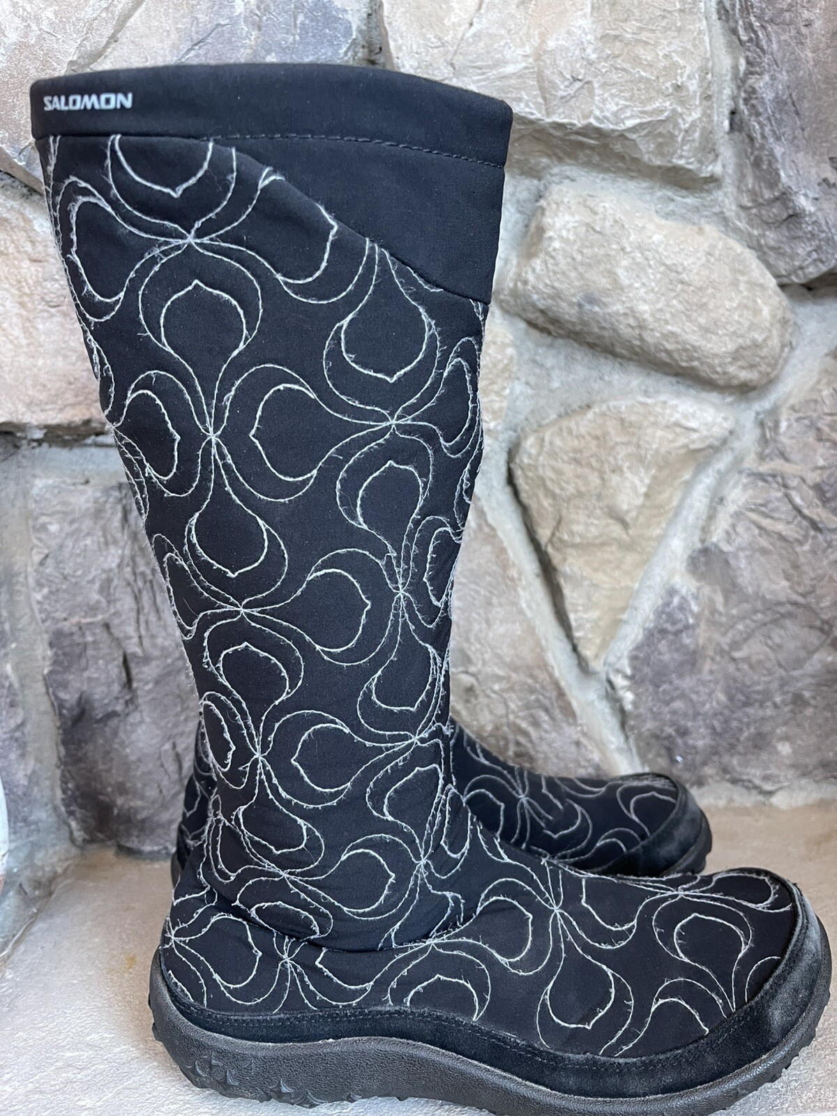 Stivali Salomon neri donna 8 5 invernali sci impermeabili alti snowboard outdoor