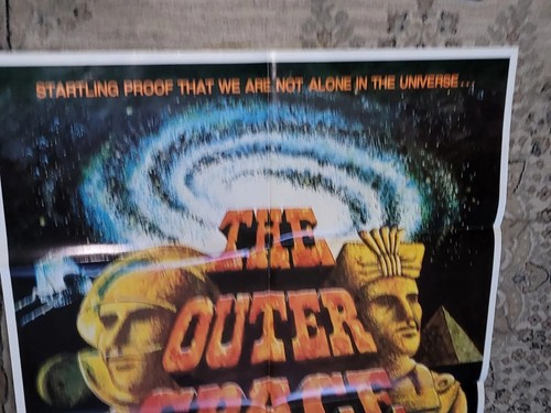 Vintage Outer Space Connection Movie Poster 1975 Ancient Aliens NOS Mint Cond. - Picture 8 of 13