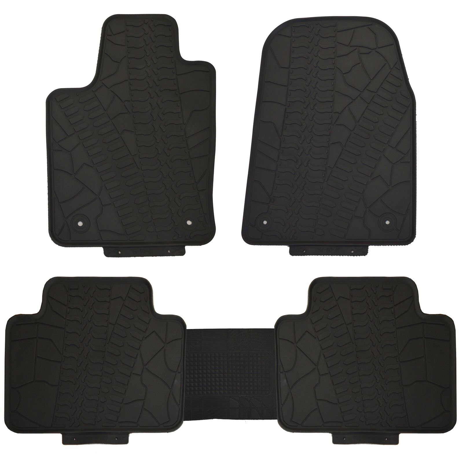 All Weather Slush Mats for Jeep 20162020 Grand Cherokee Rubber Floor
