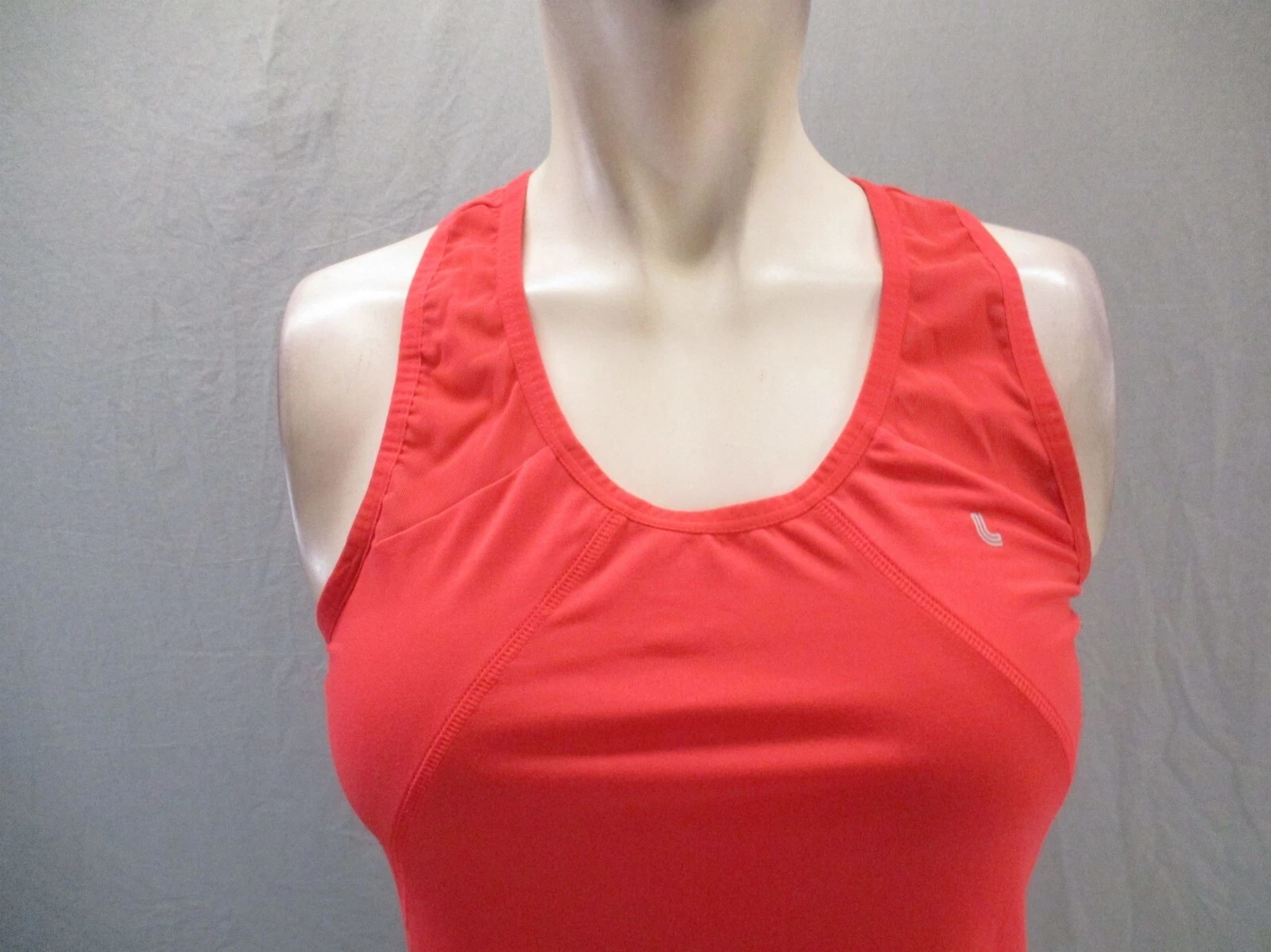 lole round neck fitted athletic racer back slim tank-top