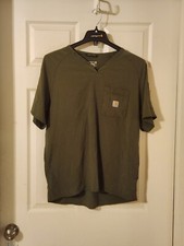 Carhartt Force Cross-Flex Chest Pocket V-Neck Scrub Top C16110