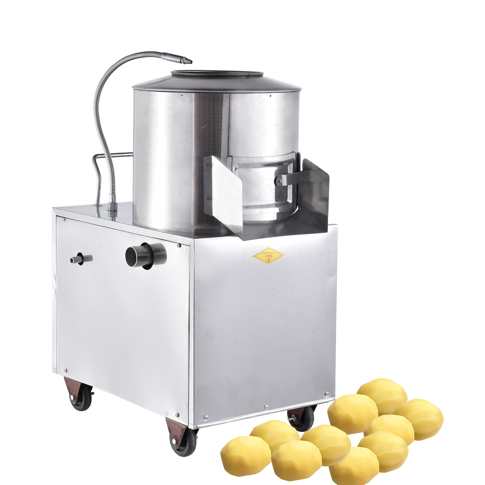 Electric Potato Peeler 1500W Commercial Potato Peeler 220KG /Hour Potato Washer