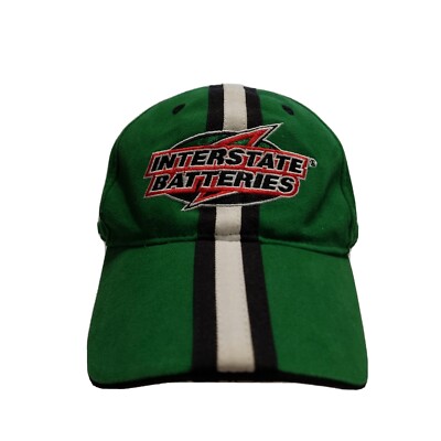 Nascar Hat Cap Interstate Batteries Green Chase Joe Gibbs Strapback #18