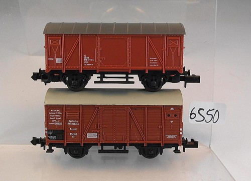 Arnold Spur N 1/160 Konvolut gedeckte Güterwagen 2-achsig der DB #6550 | Zustand: Gebraucht