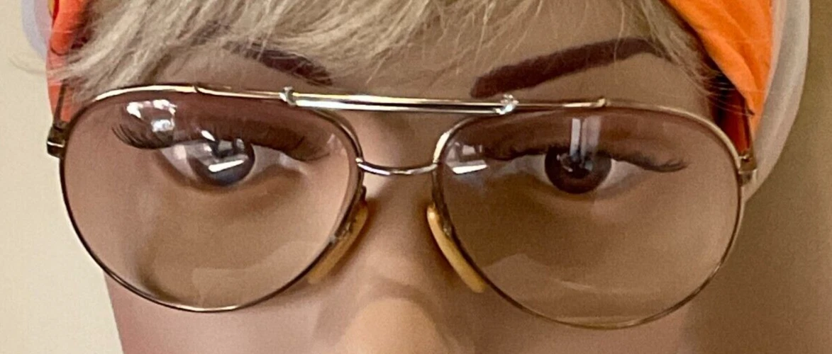 Vintage Aviator Wire Metal Eyewear Oversized Frames Made in W. Germany by Zeiss